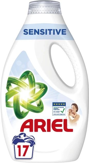 Засіб д/прання ARIEL Чистота та Свіжість д/чутл шкіри 74882 рідкий 850мл